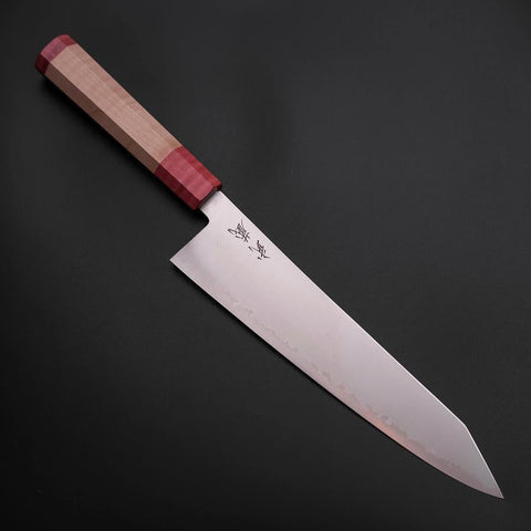 Kiritsuke SG-2 Polished Red Maple Handle 240mm (9.4”)-[Musashi]-[Japanese-Kitchen-Knives]