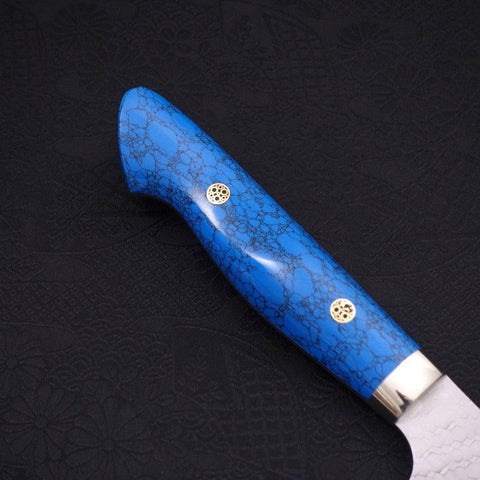 Kiritsuke SG-2 Tsuchime Mango de Turquesa Azul  200mm