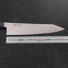 Kiritsuke SG-2 Wave Nickel Damascus Blue Maple Handle 210mm-[Musashi]-[Japanese-Kitchen-Knives]