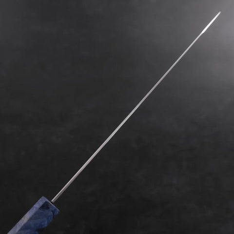 Kiritsuke SG-2 Wave Nickel Damascus Blue Maple Handle 240mm-[Musashi]-[Japanese-Kitchen-Knives]
