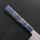 Kiritsuke SG-2 Wave Nickel Damascus Blue Maple Handle 240mm-[Musashi]-[Japanese-Kitchen-Knives]