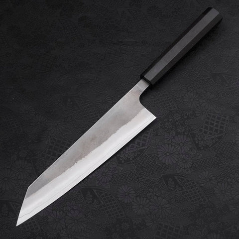 Kiritsuke SKD11 Nashiji Buffalo Ebony Handle 210mm-[Musashi]-[Japanese-Kitchen-Knives]