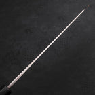 Kiritsuke SKD11 Nashiji Buffalo Ebony Handle 210mm-[Musashi]-[Japanese-Kitchen-Knives]
