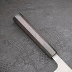 Kiritsuke SKD11 Nashiji Buffalo Ebony Handle 210mm-[Musashi]-[Japanese-Kitchen-Knives]