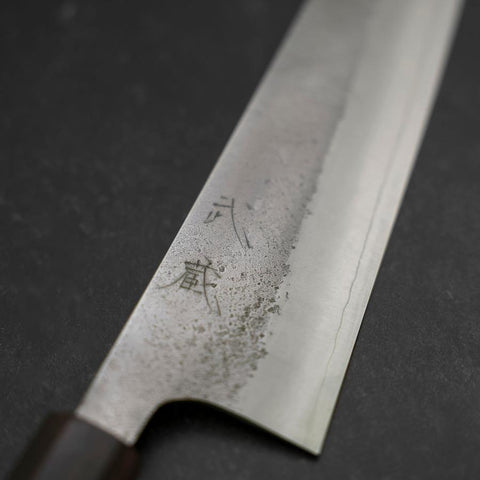 Kiritsuke SKD11 Nashiji Ebony Handle 210mm-[Musashi]-[Japanese-Kitchen-Knives]