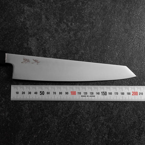Kiritsuke SLD Mirror Buffalo Walnut Handle 205mm (8.1”)-[Musashi]-[Japanese-Kitchen-Knives]
