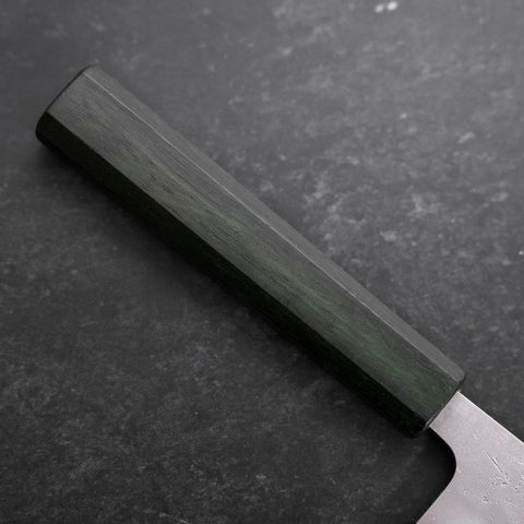 Kiritsuke SLD Nashiji Washi Green Urushi Handle 210mm-[Musashi]-[Japanese-Kitchen-Knives]