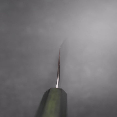 Kiritsuke SLD Polished Green Urushi Handle 240mm (9.4”)-[Musashi]-[Japanese-Kitchen-Knives]