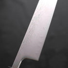 Kiritsuke SLD Wave Nickel Damascus Black Ishime Urushi Handle 210mm-[Musashi]-[Japanese-Kitchen-Knives]