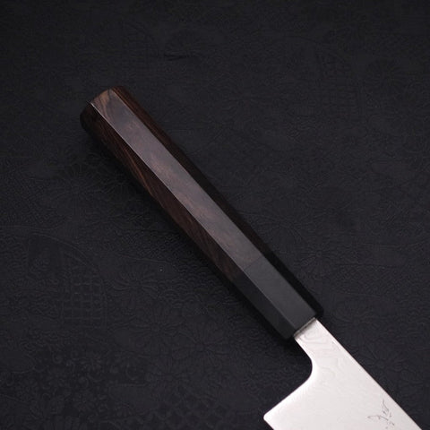 Kiritsuke SLD Damasco Níquel Ondulado Mango de Ébano con Cuerno de Búfalo 210 mm