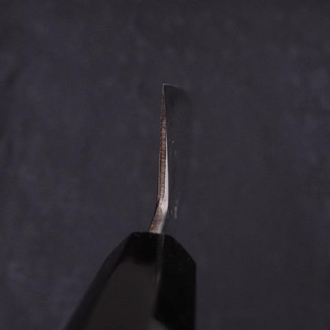 Kiritsuke Santoku Blue Steel #1 Suminagashi Mango de Ébano con Cuerno de Búfalo 170mm