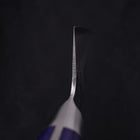 Kiritsuke Santoku Blue Steel #2 Nashiji Stainless Clad Western Handle 195mm-[Musashi]-[Japanese-Kitchen-Knives]