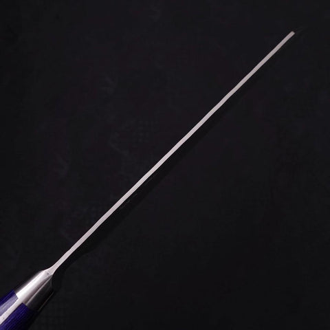 Kiritsuke Santoku Blue Steel #2 Nashiji Stainless Clad Western Handle 195mm-[Musashi]-[Japanese-Kitchen-Knives]