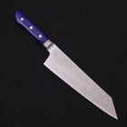 Kiritsuke Santoku Blue Steel #2 Nashiji Stainless Clad Western Handle 195mm-[Musashi]-[Japanese-Kitchen-Knives]