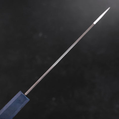 Kiritsuke Santoku Silver Steel #3 Nashiji Blue Maple Handle 180mm-[Musashi]-[Japanese-Kitchen-Knives]
