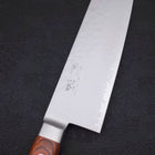 Kiritsuke Santoku VG-5 Stainless Tsuchime Western Mahogany Handle 190mm-[Musashi]-[Japanese-Kitchen-Knives]