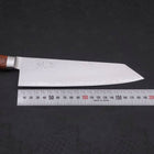 Kiritsuke Santoku VG-5 Stainless Tsuchime Western Mahogany Handle 190mm-[Musashi]-[Japanese-Kitchen-Knives]