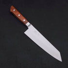 Kiritsuke Santoku VG-5 Stainless Tsuchime Western Mahogany Handle 190mm-[Musashi]-[Japanese-Kitchen-Knives]