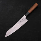 Kiritsuke Silver Steel #3 Damascus Buffalo Teak Handle 210mm-[Musashi]-[Japanese-Kitchen-Knives]