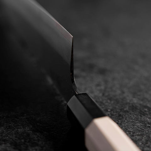 Kiritsuke Silver Steel #3 Kasumi Buffalo Magnolia Handle 240mm (9.4”)-[Musashi]-[Japanese-Kitchen-Knives]