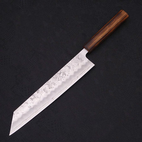 Kiritsuke Silver Steel #3 Nashiji Sumi Urushi Handle 240mm-[Musashi]-[Japanese-Kitchen-Knives]