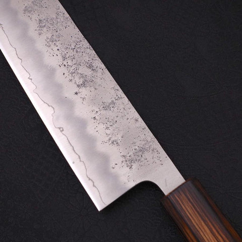 Kiritsuke Silver Steel #3 Nashiji Sumi Urushi Handle 240mm-[Musashi]-[Japanese-Kitchen-Knives]