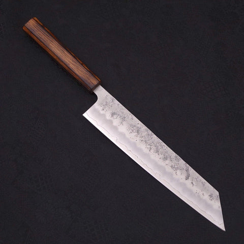 Kiritsuke Silver Steel #3 Nashiji Sumi Urushi Handle 240mm-[Musashi]-[Japanese-Kitchen-Knives]