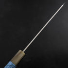 Kiritsuke Silver Steel #3 Nickel Damascus Buffalo Turquoise Handle 210mm-[Musashi]-[Japanese-Kitchen-Knives]