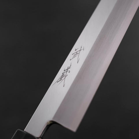 Kiritsuke Silver Steel #3 Polished Buffalo Ebony Handle 230mm-[Musashi]-[Japanese-Kitchen-Knives]