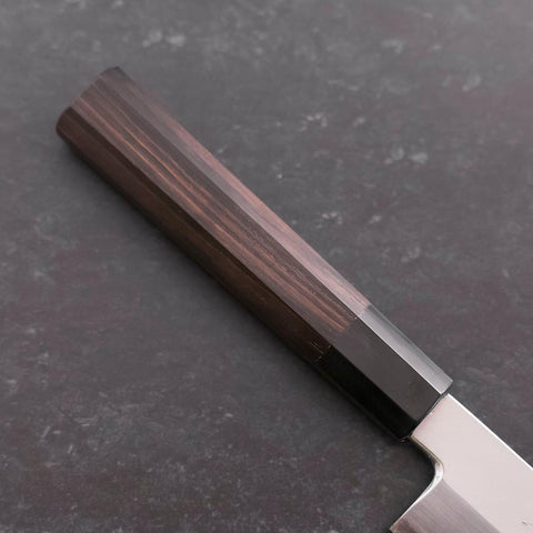 Kiritsuke Silver Steel #3 Polished Buffalo Ebony Handle 230mm-[Musashi]-[Japanese-Kitchen-Knives]