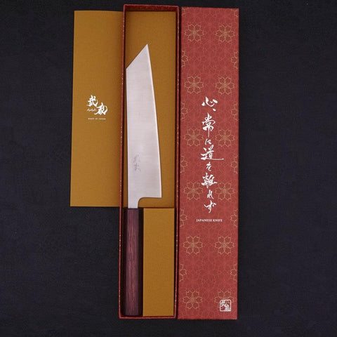Kiritsuke Silver Steel #3 Pulido Mango Urushi Morado 210mm