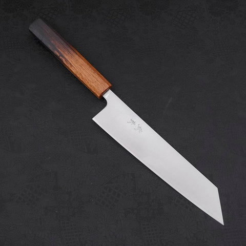 Kiritsuke Silver Steel #3 Polished Yaki Urushi Handle 210mm-[Musashi]-[Japanese-Kitchen-Knives]