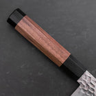 Kiritsuke Silver Steel #3 Tsuchime Walnut Handle 170mm-[Musashi]-[Japanese-Kitchen-Knives]