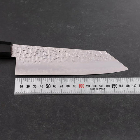 Kiritsuke Silver Steel #3 Tsuchime Walnut Handle 170mm-[Musashi]-[Japanese-Kitchen-Knives]