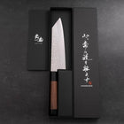 Kiritsuke Silver Steel #3 Tsuchime Walnut Handle 170mm-[Musashi]-[Japanese-Kitchen-Knives]