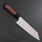 Kiritsuke Silver Steel #3 Tsuchime Walnut Handle 170mm-[Musashi]-[Japanese-Kitchen-Knives]