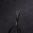 Kiritsuke Stainless Clad Blue Super Kurouchi Tsuchime Buffalo Magnolia Handle 240mm-[Musashi]-[Japanese-Kitchen-Knives]
