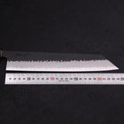 Kiritsuke Stainless Clad Blue Super Kurouchi Tsuchime Buffalo Magnolia Handle 240mm-[Musashi]-[Japanese-Kitchen-Knives]