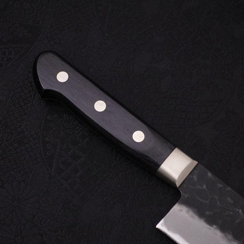 Kiritsuke Revestimiento de Acero Inoxidable Blue Super Kurouchi Tsuchime Mango Occidental 210mm