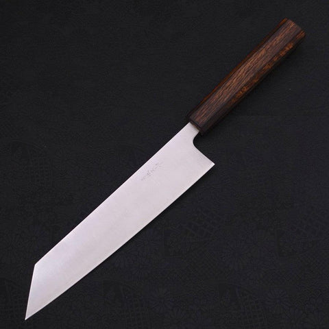 Kiritsuke Stainless Clad Blue Super Polished Sumi Urushi Handle 210mm-[Musashi]-[Japanese-Kitchen-Knives]