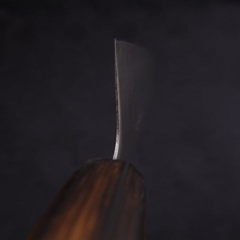 Kiritsuke Stainless Clad Blue Super Polished Sumi Urushi Handle 210mm-[Musashi]-[Japanese-Kitchen-Knives]
