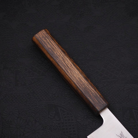 Kiritsuke Stainless Clad Blue Super Polished Sumi Urushi Handle 210mm-[Musashi]-[Japanese-Kitchen-Knives]