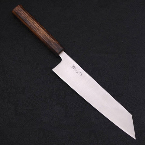 Kiritsuke Stainless Clad Blue Super Polished Sumi Urushi Handle 210mm-[Musashi]-[Japanese-Kitchen-Knives]