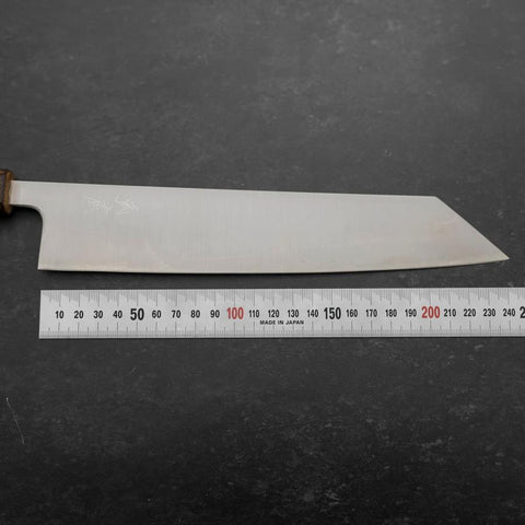 Kiritsuke Stainless Clad Blue Super Polished Sumi Urushi Handle 240mm-[Musashi]-[Japanese-Kitchen-Knives]