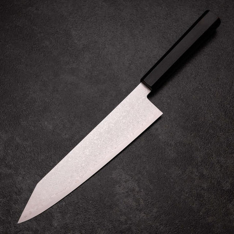 Kiritsuke VG-10 Damascus Ebony Handle 210mm-[Musashi]-[Japanese-Kitchen-Knives]