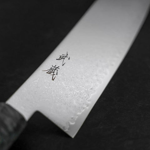 Kiritsuke VG-10 Damascus Gray Birch Handle 210mm-[Musashi]-[Japanese-Kitchen-Knives]