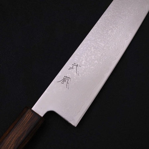 Kiritsuke VG-10 Damascus Sumi Urushi Handle 210mm-[Musashi]-[Japanese-Kitchen-Knives]