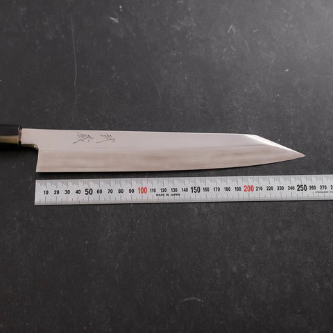 Kiritsuke VG-10 Mirror Buffalo Ebony Handle 270mm-[Musashi]-[Japanese-Kitchen-Knives]