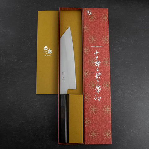 Kiritsuke VG-10 Polished Buffalo Ebony Handle 200mm-[Musashi]-[Japanese-Kitchen-Knives]