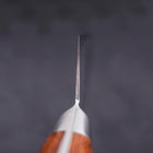 Kiritsuke VG-5 Stainless Tsuchime Western Mahogany Handle 190mm (7.5”)-[Musashi]-[Japanese-Kitchen-Knives]